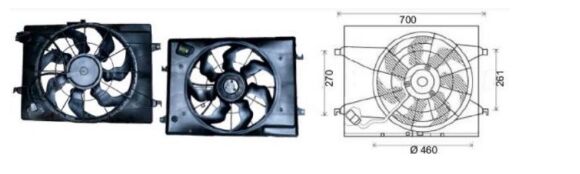 RFM3032 FAN MOTORU HYUNDAI ELENTRA 2005