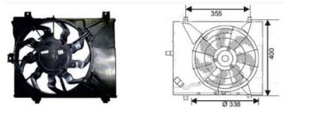 RFM3040 FAN MOTORU HYUNDAI I-10 2008->2012
