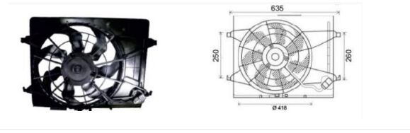 RFM3050 FAN MOTORU HYUNDAI I-30 1.6 BENZİNLİ 2009-
