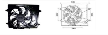 RFM3050 FAN MOTORU HYUNDAI I-30 1.6 BENZİNLİ 2009-