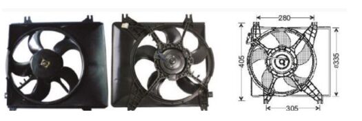 RFM3070 FAN MOTORU HYUNDAI ATOS 2003->