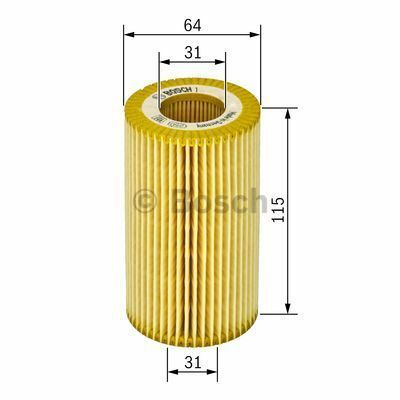 BOSCH_1457437001 Yağ Filtresi MERCEDES BENZ JEEP CHRYSLER DODGE filitre