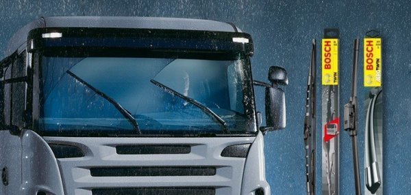 SCANIA P-Serie püskürtmeli 09.2004--> 700 / 700 mm. BOSCH TWIN Araca Özel Telli Silecek