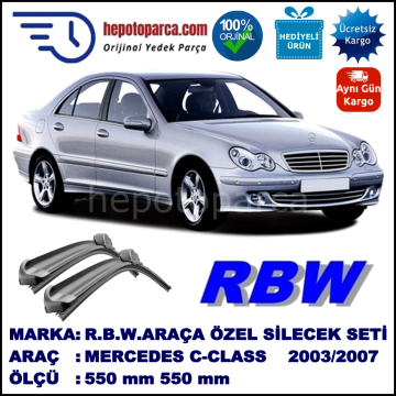 MERCEDES C MUZ SİLECEK TAKIMI RBW ARACA ÖZEL [W203] 2003-2007