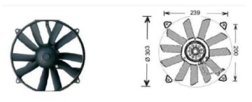 RFM3510 FAN MOTORU MERCEDES W126 KASA 79-92