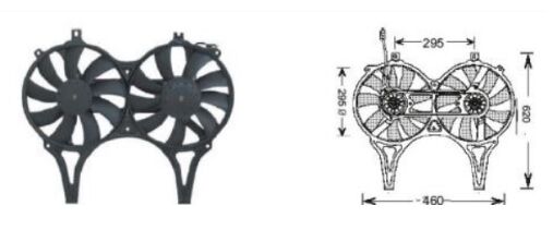 RFM3520 FAN MOTORU MERCEDES W210 KASA 95-2003