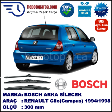 RENAULT Clio II (Campus) [BB./CB./SB.] 300 mm 06.2009-... BOSCH Arka Silecek