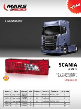 611345 MAN TGX STOP LAMBA SOKET SOL