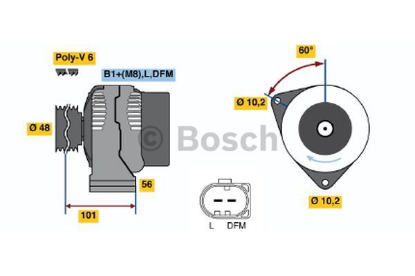 AlternatörMERCEDES-BENZ C-Klasse MB A0121540902; MB 01215