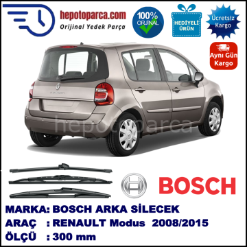 RENAULT Modus [FP./JP.] 300 mm 06.2005-... BOSCH Arka Silecek