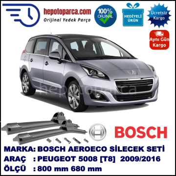 PEUGEOT 5008 [T8] 09.2009-... 800/680 mm Bosch Aerotwin Araca Özel Silecek