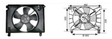 RFM4050 FAN MOTORU CHEVROLET AVEA/KALOS