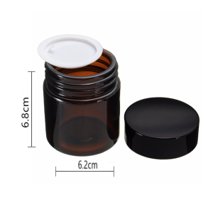 Cam Kavanoz Krem Kavanozu (Amber) 100 ml