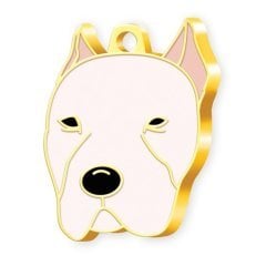Altın Kaplama Dogo Argentino Köpek Künyesi