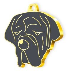 Altın Kaplama Napoliten Mastiff Köpek Künyesi