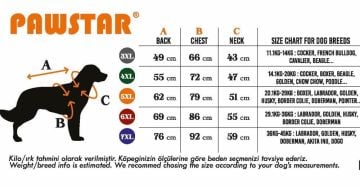 PawStar Lila Mor BiColar  Büyük Irk Yağmurluk