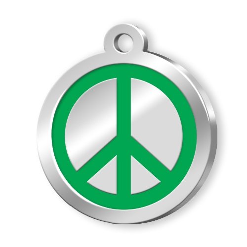 Mineli Seri Dünya Barışı Desenli Künye Yeşil