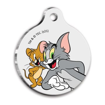 Tom & Jerry Yuvarlak Kedi ve Köpek Künyesi