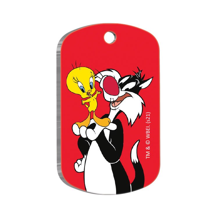 Sylvester & Tweety Asker Şekilli Kedi ve Köpek Künyesi