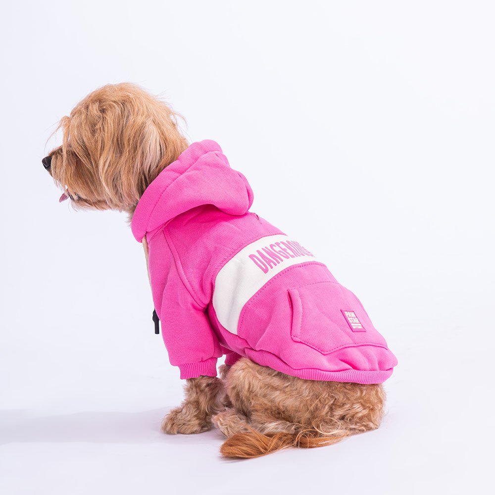 PawStar Pembe Cute Hoodie Küçük ve Orta Irk