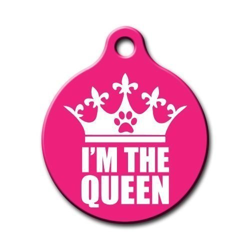 I'm The Queen Desenli Yuvarlak Kedi Köpek Künyesi