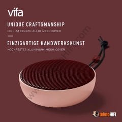 Vifa CITY Taşınabilir Bluetooth Hoparlör \'Burgundy Blush\'