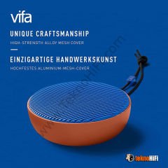 Vifa CITY Taşınabilir Bluetooth Hoparlör 'Terracotta Blue'