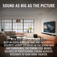 Klipsch Cinema 1200 Dolby Atmos 5.1.4 Soundbar + Sub & Surround Hoparlör