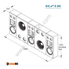 Krix MX-30 Ekran Arkası Hoparlör sistemi