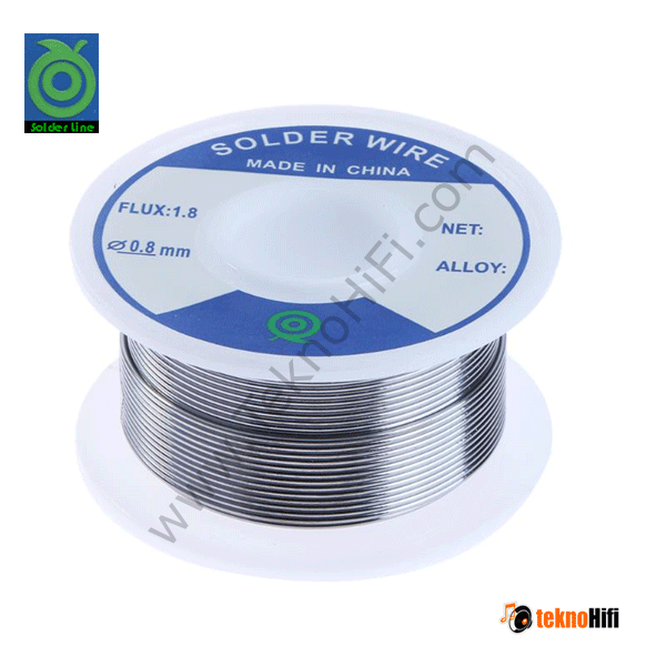 Solder Line Kurşunsuz Gümüş lehim teli '3% gümüş 0.8mm' 50 gr.