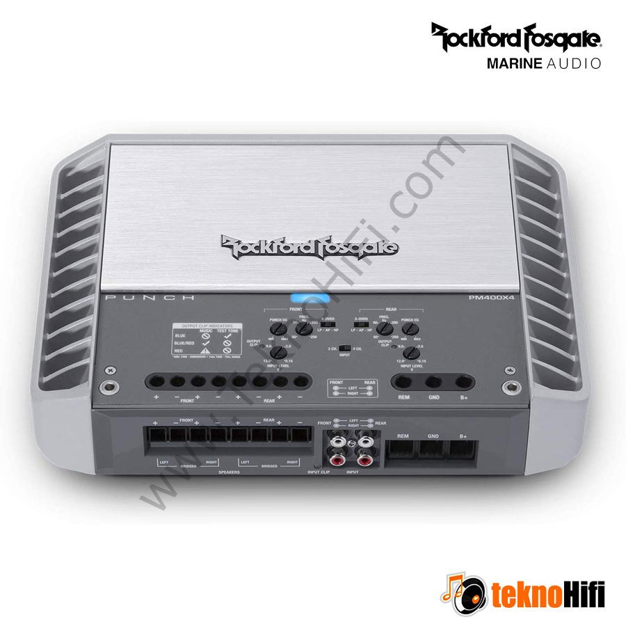 RockFord PM400X4 Marine 400 Watt 4 Kanallı Amplifikatör