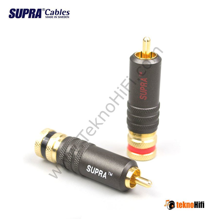 Supra PPSL RCA Plug \' Çift - Kırmızı/Siyah\'