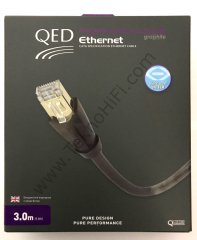 Qed  QE-6803 Cat 6 Performance Ethernet Graphite Kablo '3 Metre'
