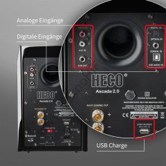 Heco ASCADA 2.0 Aktif Bluetooth stereo hoparlör seti