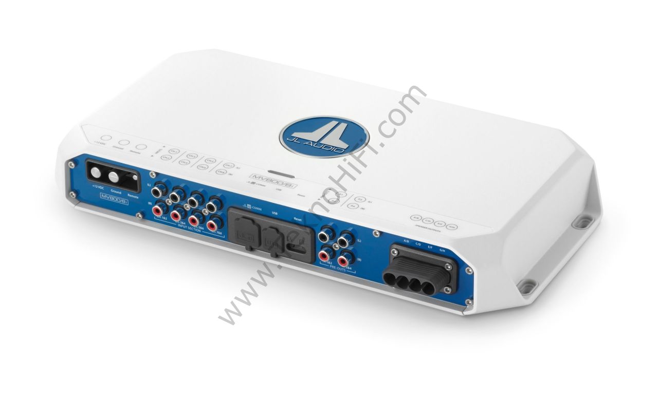 JL Audio MV800 / 8i 8 Kanal D Sınıfı Tam Aralıklı Marine Amplifikatör, Entegre DSP, 800 W
