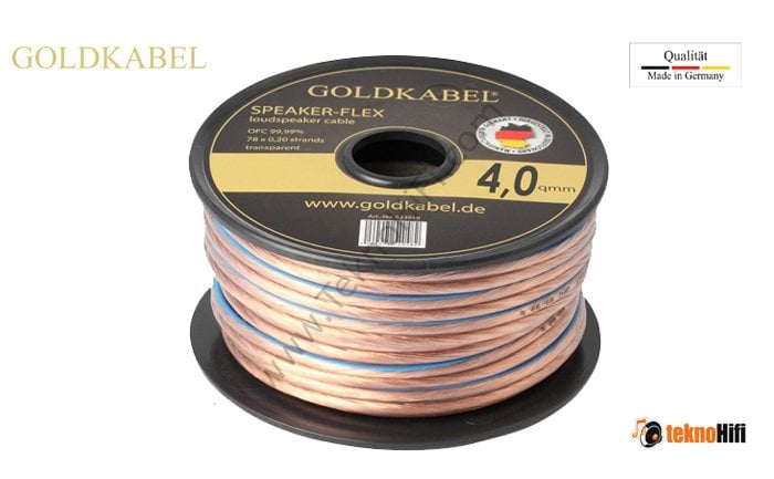 GoldKabel Speaker - Flex 2x4,00mm² Hoparlör Kablosu '1 Metre'