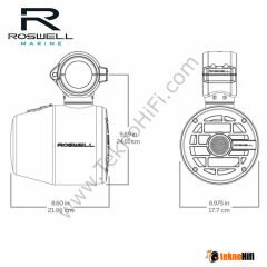 Roswell Marine C920-1702 R1 6.5'' Tower Hoparlör 'Çift'