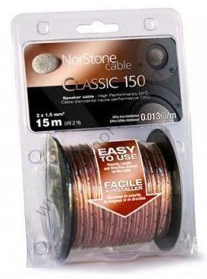 Norstone Classic 2x1.5 mm Hoparlör kablosu '15 Metre'