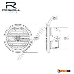 Roswell Marine C920-1611 R1 8'' RGB Led Hoparlör 'Çift'