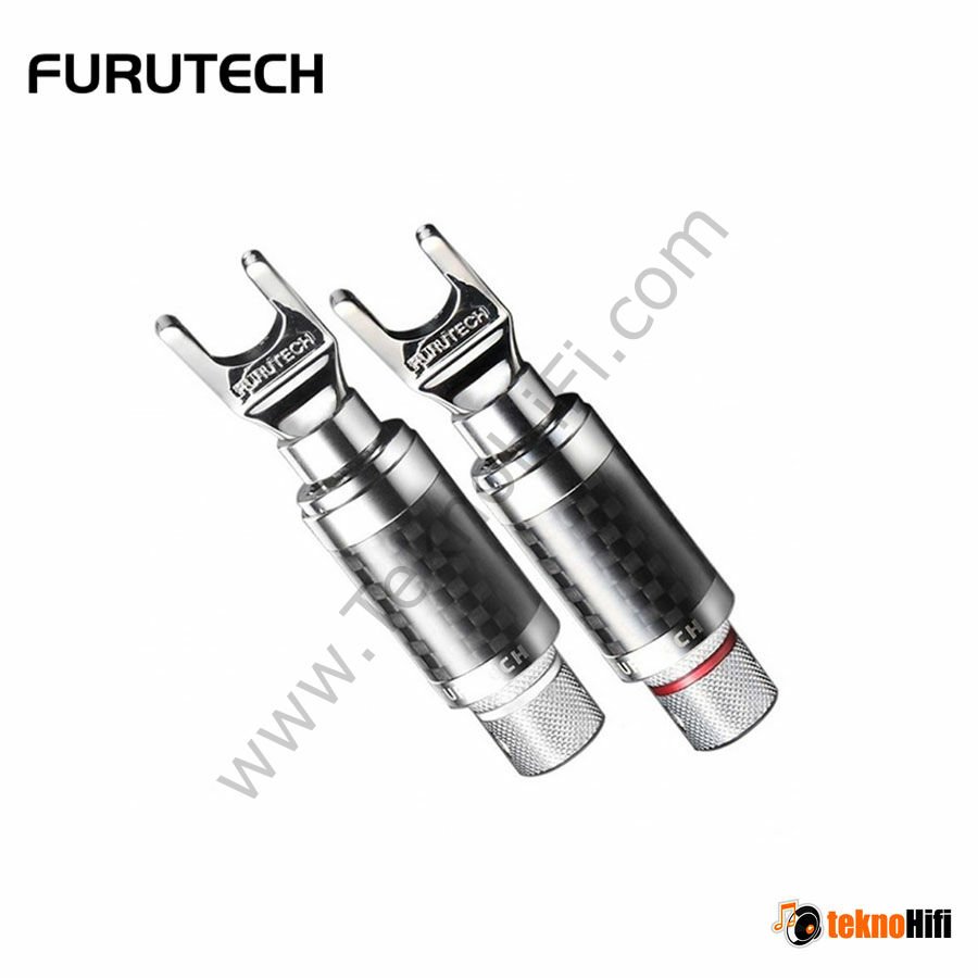 Furutech CF-201 (R) Çatal Konnektör '2 Adet Kırmızı-Beyaz Set'