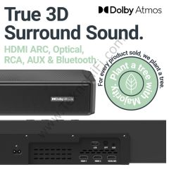 Majority Sierra Dolby Atmos 2.1.2 Kablosuz Subwoofer'lı Soundbar