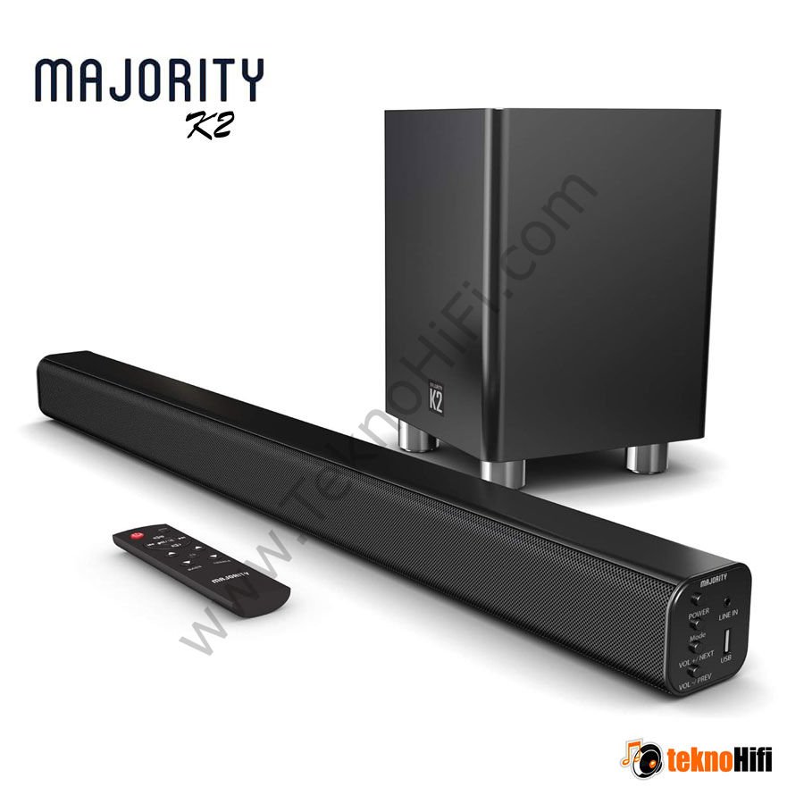 Majority K2 Bluetooth'lu Kablosuz Soundbar ve Subwoofer