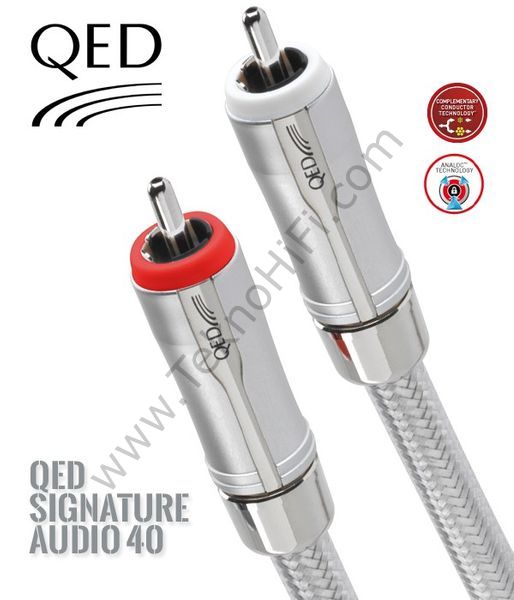 QED QE-2445 Signature Audio 40 RCA Kablo '1 Metre'