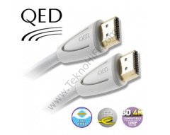 QED QE-5014 Profile Eflex HDMI Kablo Wht '1.5 metre'