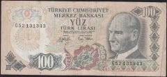 6.Emisyon 2.Tertip 100 Lira G52 131343 Temiz