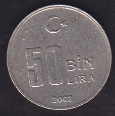 2002 Yılı 50 Bin Lira