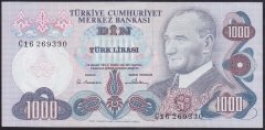 6.EMİSYON 1.TERTİP 1000 LİRA C16 269330 ÇÇT ÇİLALTI