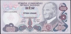 6.Emisyon 2.Tertip 1000 Lira E45 123686 Çilaltı Çil