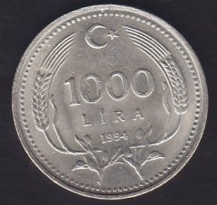 1994 YILI 1000 LİRA ÇİL