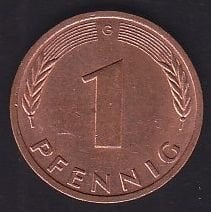 Almanya 1 Pfennig 1988 G